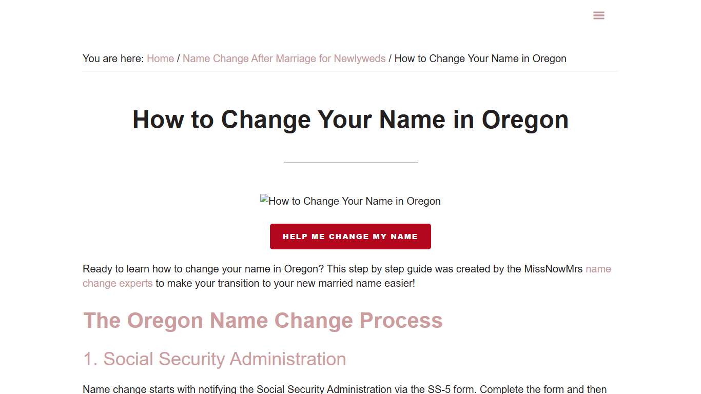 How to Change Your Name in Oregon - 2026